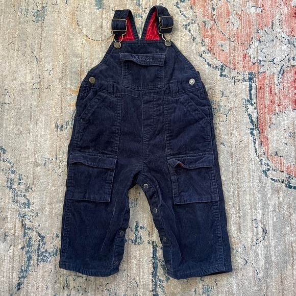 Vintage Oshkosh Y2K Flannel-lined Corduroy Overalls - Picture 1 of 5